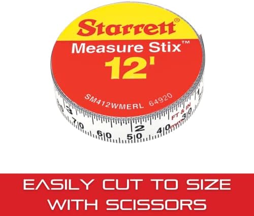 Starrett Tape Measure Stix, 1/2" x 144", S12 Style - Image 5