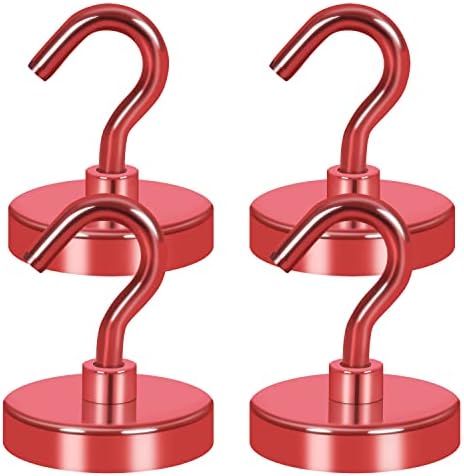 Neosmuk Magnetic Hooks for Cruise Cabins, 130lb Heavy Duty, 4 Pack by Neosmuk