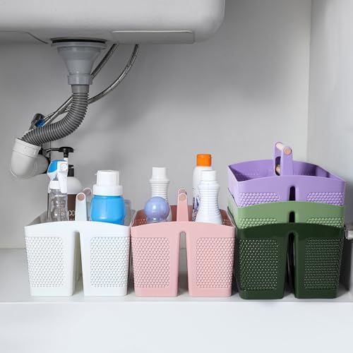 rejomiik Plastic Shower Caddy, Portable Shower Basket - Image 5