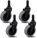 Aurelema 4 Pcs 3" Mop Bucket Casters Replacement, 3 Inch Swivel Stem Caster by Aurelema