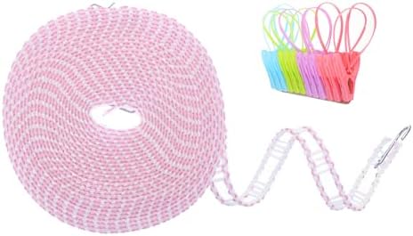 uxcell Windproof Clothesline, 10M 33ft Plastic Non-Slip Clothes Drying Rope by uxcell