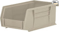 Akro-Mils 30220 AkroBins Plastic Storage Bins, Space-Saving Stackable Bins for Garage, Pantry, Craft Organization, 7-Inch x 4-Inch x 3-Inch, Stone, 24-Pack