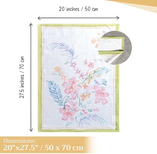 Maison d' Hermine Kitchen Towels Set of 3 Reusable 100% Cotton 27.50" x 20" - Image 4