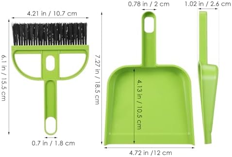 SEWACC Mini Broom and Dustpan Set 6 Sets Desktop Sweeping Tools - Image 2