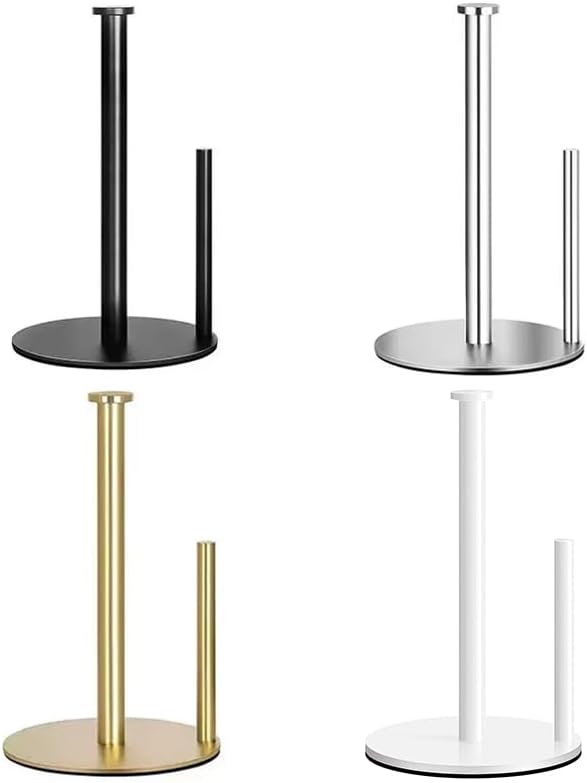 Stainless Steel Paper Towel Holder Countertop, Standing Kitchen & Bathroom - Image 2