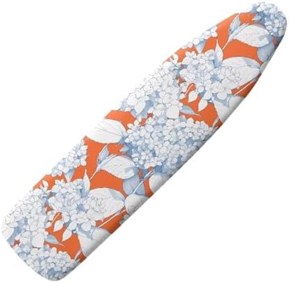 Hydrangea Flower Ironing Board Cover, Sketch Flowers Protective Sleeve by Daulesho
