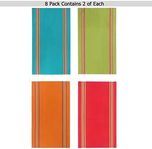 COTTON CRAFT Salsa Stripe Kitchen Towels - Image 2