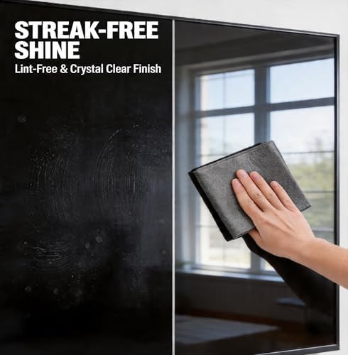 10 Pack Microfiber Cleaning Cloths, Thickened Streak Free & Lint Free Glass - Image 5