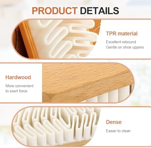Rubber Shoe Brush for Cleaning, Polish Eraser Suede Brush for Shoes Boots - Image 5