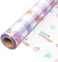 JOYIT Happy Birthday Cellophane Wrap Roll by JOYIT