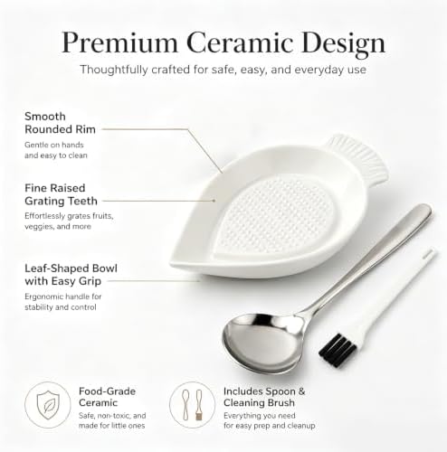 Ceramic Grater Plate, Ginger & Garlic Grater - Image 6