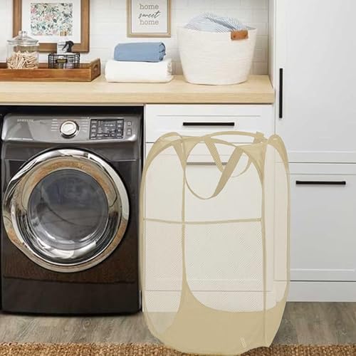 BATTOO Deluxe Strong Mesh Pop up Laundry Hamper Basket - Image 2