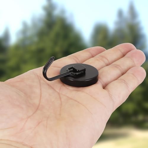 Neosmuk Magnetic Swing Hooks, 130lb Cruise Black Hooks, 6 Pack - Image 2
