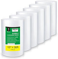 WANGUAGUA Bubble Packing Wrap, Carton of 6 Rolls 15 Inch x 36 ft by WANGUAGUA
