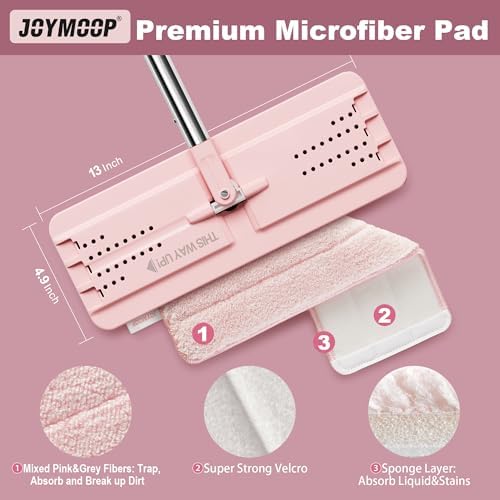 JOYMOOP Flat Mop, Microfiber Cleaning Pad - Image 2