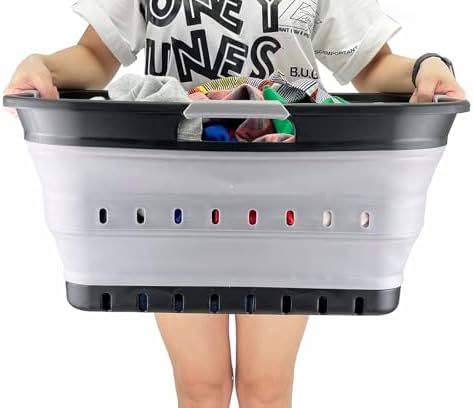 SAMMART 42L Collapsible Plastic Laundry Basket - Image 7