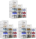 BINO 36-Pack Plastic Stackable Shoe Box Set by BINO