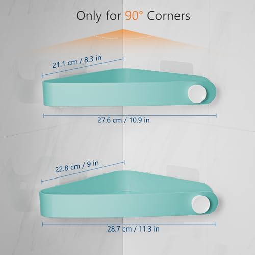 Sotfamily Plastic Shower Caddy Corner, 2 Pack - Image 2