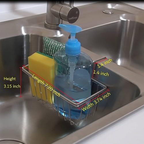 Stainless Steel Sponge Holder for Kitchen Sink - Image 3
