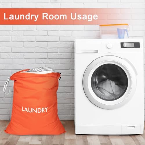 WiseBoy 2 Pack Dirty Laundry Travel Bag, Nylon Travel Dirty Clothes Bag - Image 5