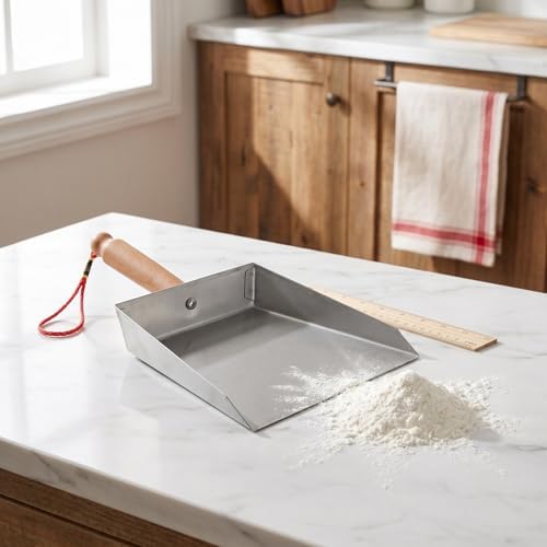 SEWACC Small Metal Dust Pan Stainless Steel Dustpan - Image 7