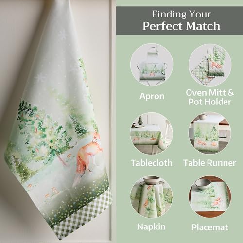 Maison d' Hermine Kitchen Towels Set of 3 Reusable 100% Cotton 27.50" x 20" - Image 6