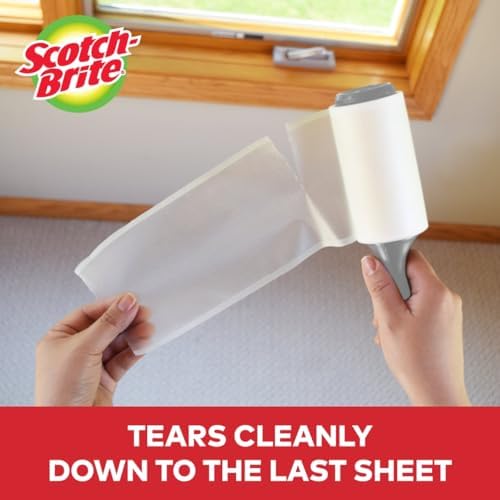 Scotch-Brite Lint Roller, Works Great on Pet Hair, 60 Sheets - Image 7
