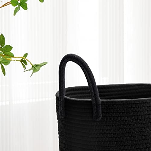 VIPOSCO 58L Tall Woven Laundry Basket Hamper - Image 3