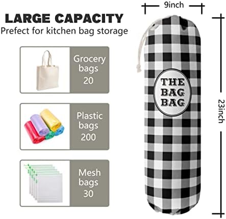 THE BAG BAG Plastic Bag Holder, Hanging Trash Bag Storage Organizer - Image 5