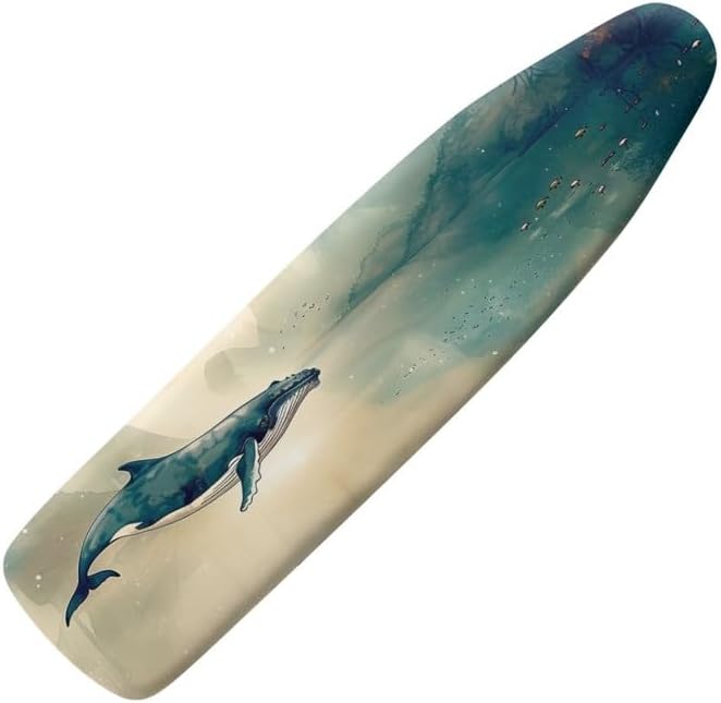 Ink Wash Painting Whales Steam Ironing Board Replacement Cover Chinoiserie by Daulesho