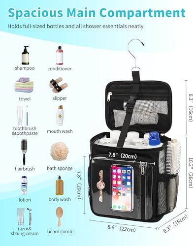 CUBETASTIC Hanging Shower Caddy Portable Bag - Image 2