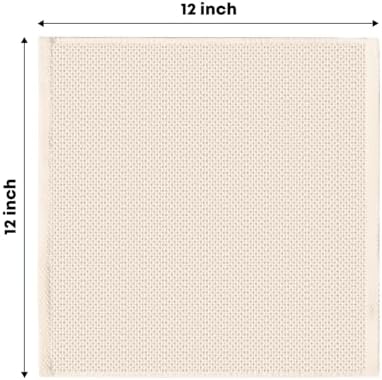 Artoid Mode 100% Cotton Beige Waffle Weave Kitchen Dish Cloths, 12x12 Inch - Image 6