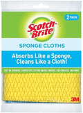 Scotch-Brite Sponge Cloths, Reusable Dish Towel that Absorbs Like a Sponge by Unknown