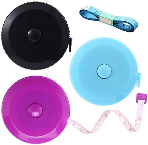 Tape Measures Retractable, Fabric Measuring Tape, 60 Inch Small Sewing Tape by BUSHIBU