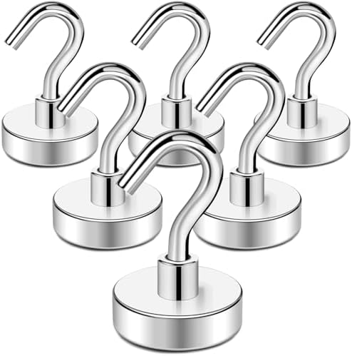 TRYMAG Magnetic Hooks for Cruise Cabins, 6 Pack by TRYMAGMagnets