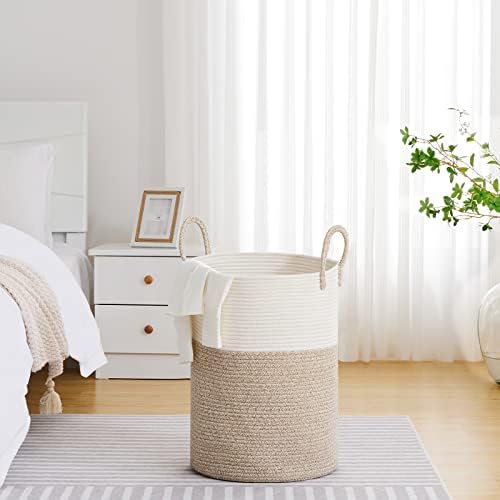 VIPOSCO 72L Tall Woven Laundry Basket Hamper - Image 4