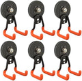 ULIBERMAGNET New Upgraded Heavy Duty Magnetic Garage Hooks, 6 Pack Strong Large by ULIBERMAGNET