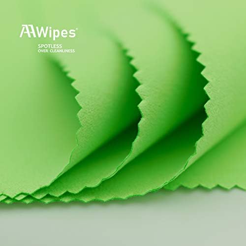 AAwipes Guitar Cloths Microfiber Green 3pcs 12"x12" Plush Polishing Cloths - Image 2