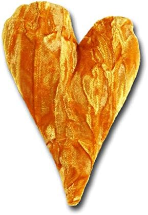 4" Handmade Velvet Essence Heart Sachet Pillow – Flaxseed Fill, Lavender Scented by CandiAndi