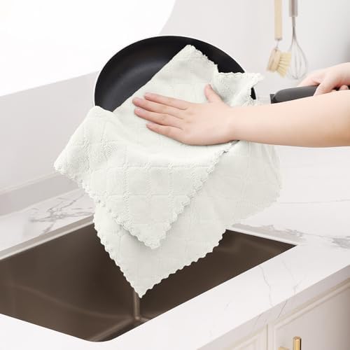 Homaxy 12 Pack Super Soft Absorbent Dish Cloths - Image 3