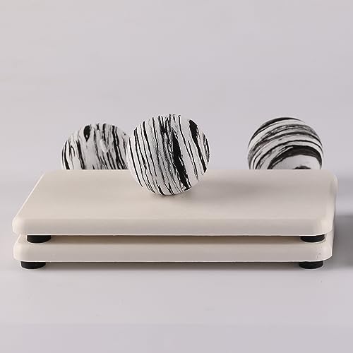 NiuYichee 2Pcs Stone Soap Trays Water Absorbing Diatomite Coaster - Image 2