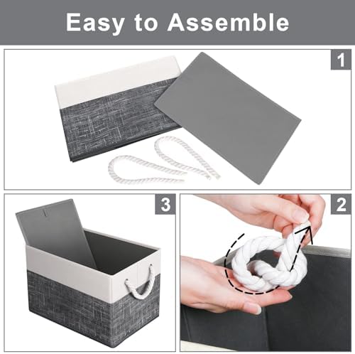 Fab totes Storage Bins 6-Pack, Foldable Storage Baskets - Image 4