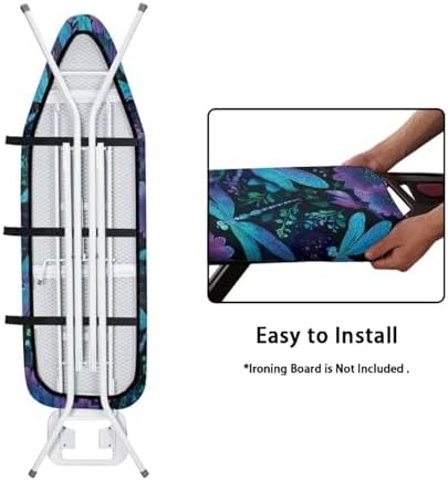 Blue Dragonfly Ironing Board Cover Fits Standard Size Elasticized Edges Home - Image 4