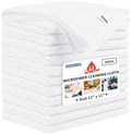 Microfiber Cleaning Cloth, 12 Pack White Cleaning Rags, Reusable Microfiber by HOMERHYME