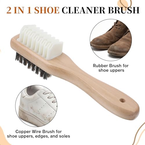 Gjinxi Suede Cleaning Kit Stain Brush and Eraser Brass Bristle Cleaner - Image 5
