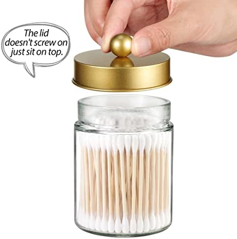 3PC Apothecary Jar Canisters Bathroom Vanity Organizer - Image 3
