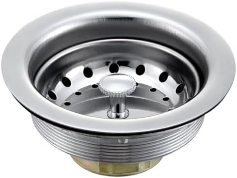 3.5" SS Kitchen Sink Strainer, Drain Basket & Stopper Set by Unknown
