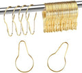 Queekay 60 Pcs Metal Shower Curtain Hooks Reusable Hanging Clips by Queekay