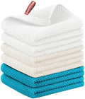 Nialnant 6 Pcs Kitchen Towels, 100% Cotton, 13 x 28 in by Nialnant