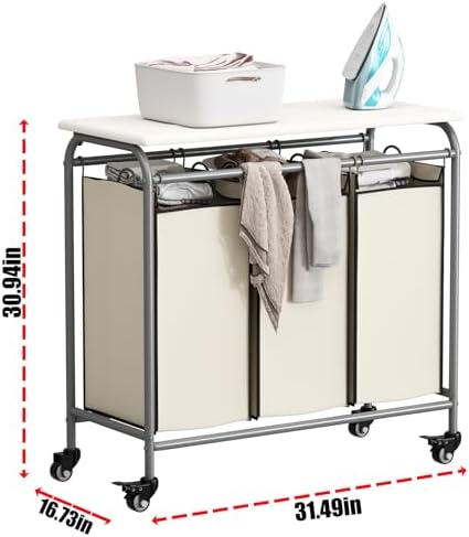 LINZINAR 3-Bag Laundry Hamper - Image 6